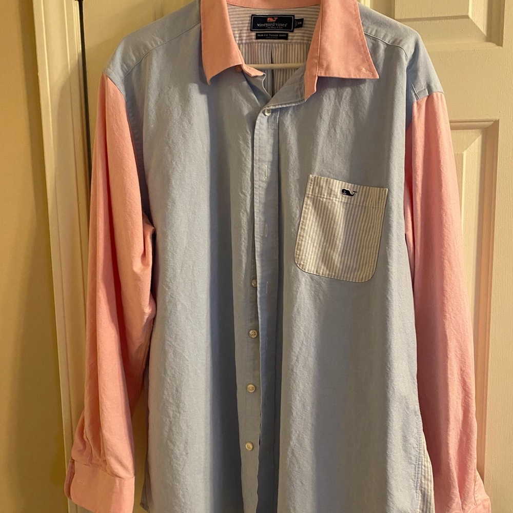 Vineyard Vines button down shirt.